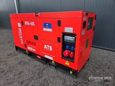2025 Becker BDG-60S 50KW/62.5KVA Generador