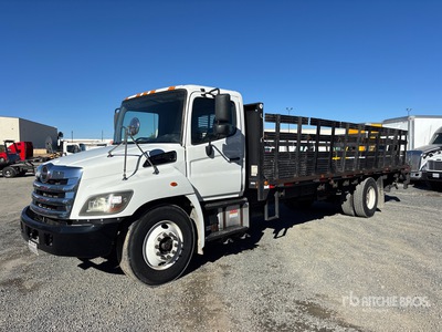 2017 Hino 268 4x2 Flatbed Truck