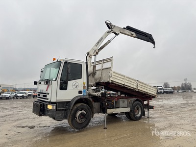 Bonfiglioli P10200L on Iveco Eurocargo 35 4x2 Dump Truck with Crane