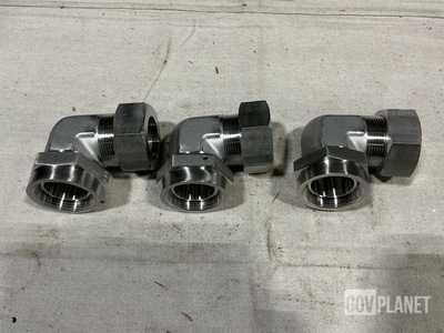 (6) B & E Manufacturing MS51852-23SSA Tube Elbows