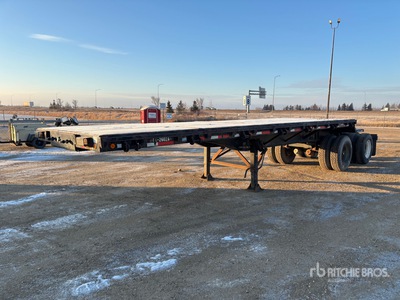 1987 Trailmobile 26 ft B-Train Lead Flatbed Trailer