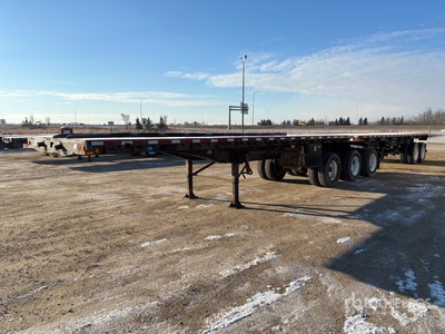 1988 Trailmobile 28 ft B-Train Lead Flatbed Trailer
