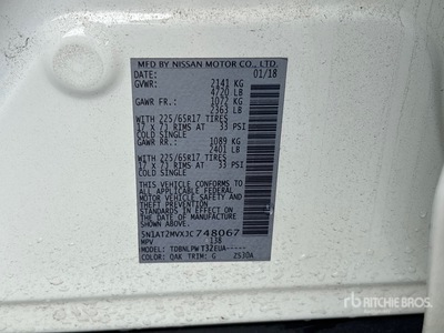 2018 Nissan Rogue AWD SUV