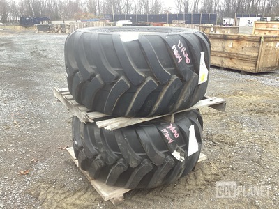 (2) Trelleborg Twin 421 AMPT 620/55B26.5 Implement Tires w/Wheels