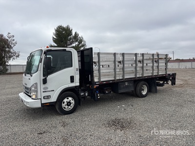 2016 Isuzu NPR 4x2 Flatbed Truck
