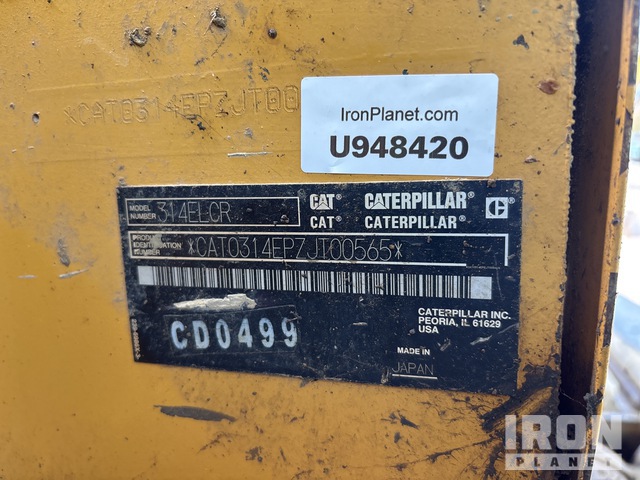 EXCAVADORA 2014 CATERPILLAR 314ELCR