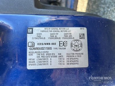 2013 Chevrolet Silverado 1500 4x4 Extended Cab Pickup