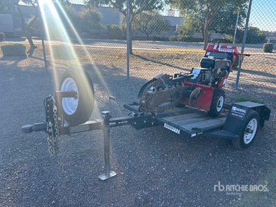 2019 Barreto E924HM-4MS Walk Behind Trencher w/ Barreto Trailer