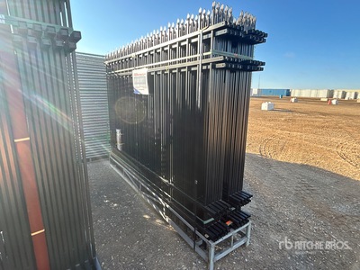 Quantity of (20) 2025 Canex 9 ft 6 in Powder Coated Clôture (Unused)