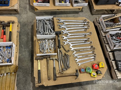 Quantity of Wrenches, Hammers, Tape Measures Divers