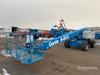 2015 Genie S-80X 4WD Diesel Telescopic Boom Lift