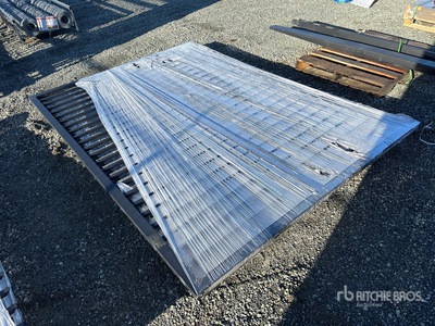 Suihe 20 ft x 7 ft Wrought Iron Bi-Parting Puerta de entrada (Unused)