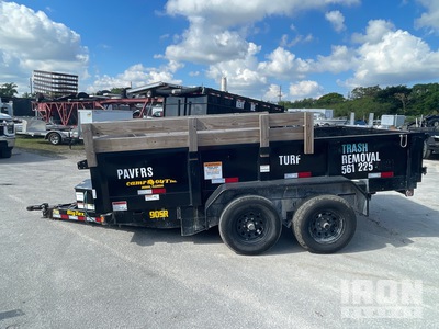 2024 Big Tex 90SR-12BK6SIR 16 ft T/A T/A Lichte Kiepaanhanger