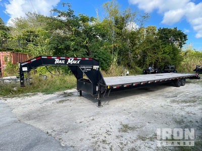 2024 Trailmax 40 ft T/A Gooseneck Flatbed Trailer