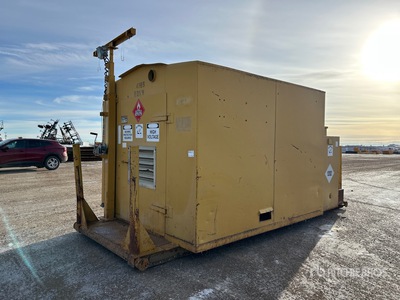 10 ft x 8 ft Skid-Mounted Oilfield Generator Enclosure Building