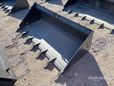 72 In Low Pro w/Teeth Skid Steer Bucket (Unused)