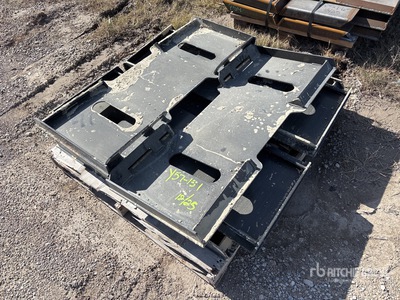 Quantity of (6) All-Star Skid Steer Attachment Mounting Plate (Unused)