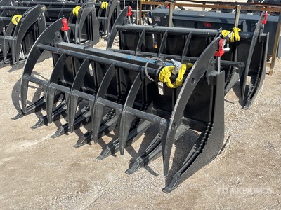 All-Star 72 In E-Series Skid Steer Root Rake (Unused)