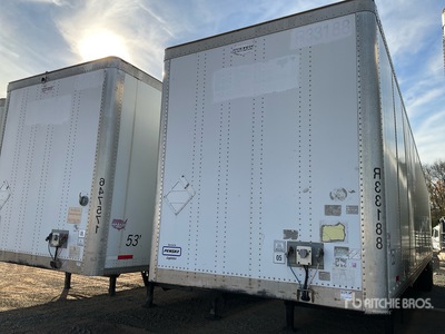 2013 Wabash 53 ft x 102 in T/A Van Trailer