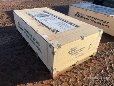 TMG LSN41 Outdoor White Pine Barrel Sauna (Unused)