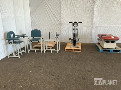 (1) Examination Table, (1) Upright Bike & (2) Blood Draw Chairs