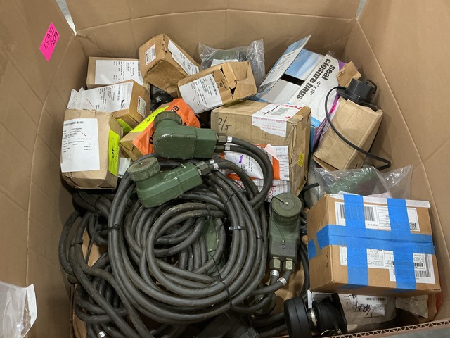 (5) Cable Assemblies, (7) Coolant Heaters, (1) Breather Caps & Assorted Items
