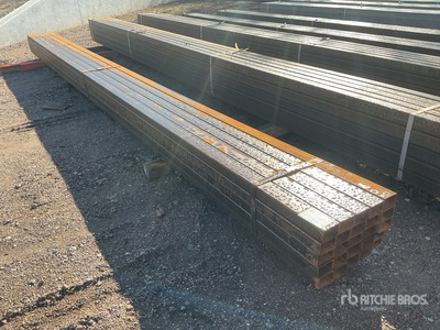 Quantity of (25) 2 in x 3 in Rectangle Blk 11 Gauge x 20 ft Divers  (Unused)