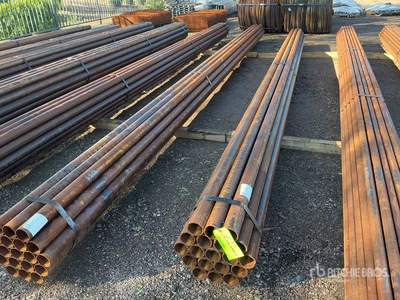 Quantity of (19) 2 7/8 in OD Blk Schedule 40 x 21 ft Steel Tubo (Unused)
