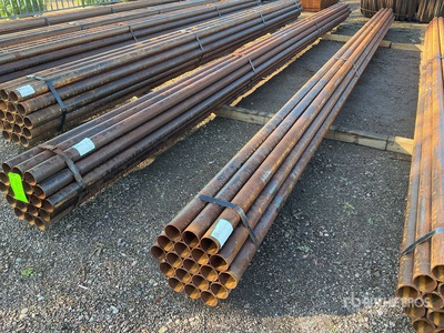 Quantity of (19) 2 7/8 in OD Blk Schedule 10 x 24 ft Steel Tubo (Unused)