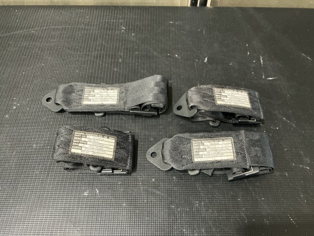 (4) Pacific Scientific 1101730-03 Lap Belt Assemblies