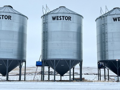 Westor W18-6PT +/- 5060 bu 5 Ring Hopper Grain Bin