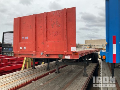 1979 Great Dane 19400 lb 40 ft T/A Flatbed Trailer