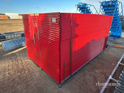 Quantity of (76) 2025 10 ft x 6 ft Temporary bouw hek (Unused)