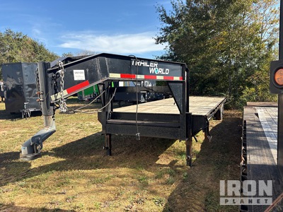2022 Trailer World 32 ft T/A Gooseneck Rimorchio a cassone fisso