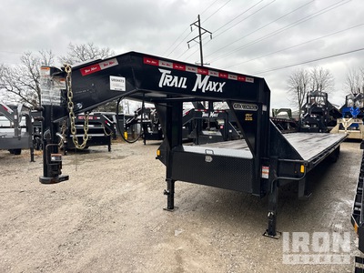 2024 Trailmax SD28-40 40 ft T/A Gooseneck Flatbed Trailer