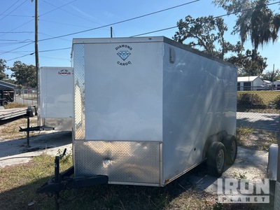 2023 Diamond Builders 12 ft T/A Enclosed Trailer
