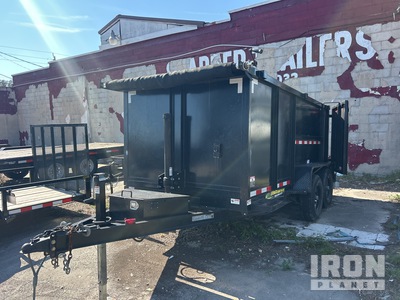 2023 American Made 12 ft T/A Tipping Utility Trailer