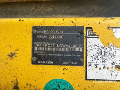 2017 Komatsu PC490LC-11 Excavadora de Cadenas