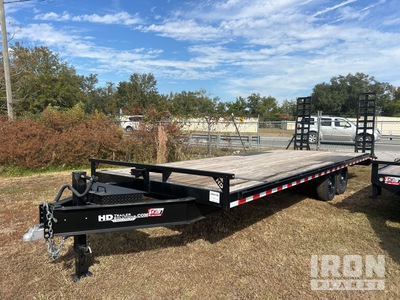 2022 HD Trailer 24 ft T/A Flatbed Trailer
