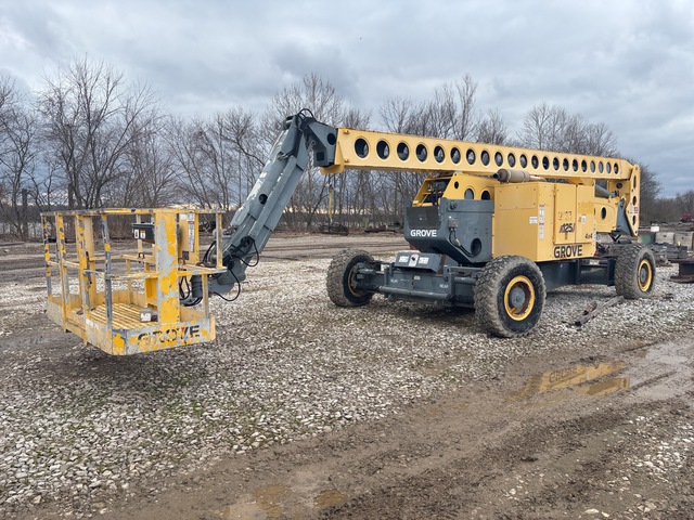 2002 Grove A125J 4WD Diesel Articulating Boom Lift