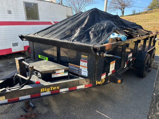 2022 Big Tex 14LP-16BK6SIRPD 16 ft T/A Dump Utility Trailer