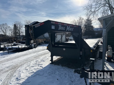 2024 Trailmax 12000 lb 40 ft T/A Gooseneck Flatbed Trailer