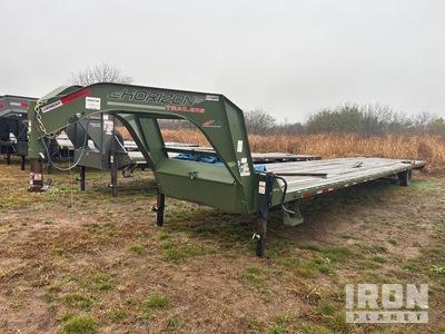 2025 Horizon FTZGN-40'SD8K 40 ft T/A Gooseneck Flatbed Trailer