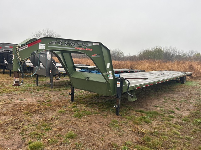 2025 Horizon FTZGN-40&rsquo;SD8K 40 ft T/A Gooseneck Flatbed Trailer