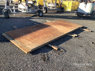 Quantity of (2) 5 ft 3 in x 10 ft 3 in (1.5 in Thick) Road Steel Plates