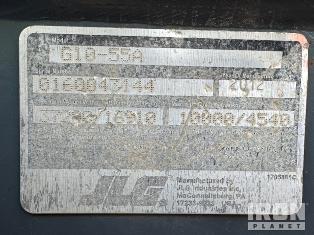 MANIPULADOR 2012 JLG