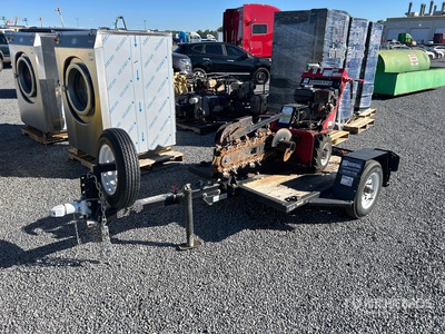 2019 Barreto E924HM-4MS Walk Behind Sleuvengraver w/2019 Barreto Trailer