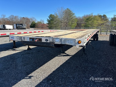 2010 Viking VFHC48102 48 ft T/A Spread Axle Flatbed Trailer