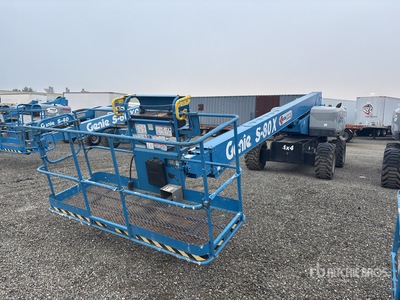 2017 Genie S-80X 4WD Diesel Telescopic Boom Lift