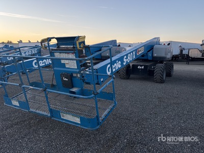 2017 Genie S-80X 4WD Diesel Telescopic Boom Lift